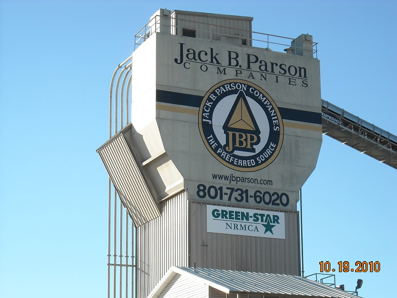 Jack B. Parsons Companies Graphic on Building