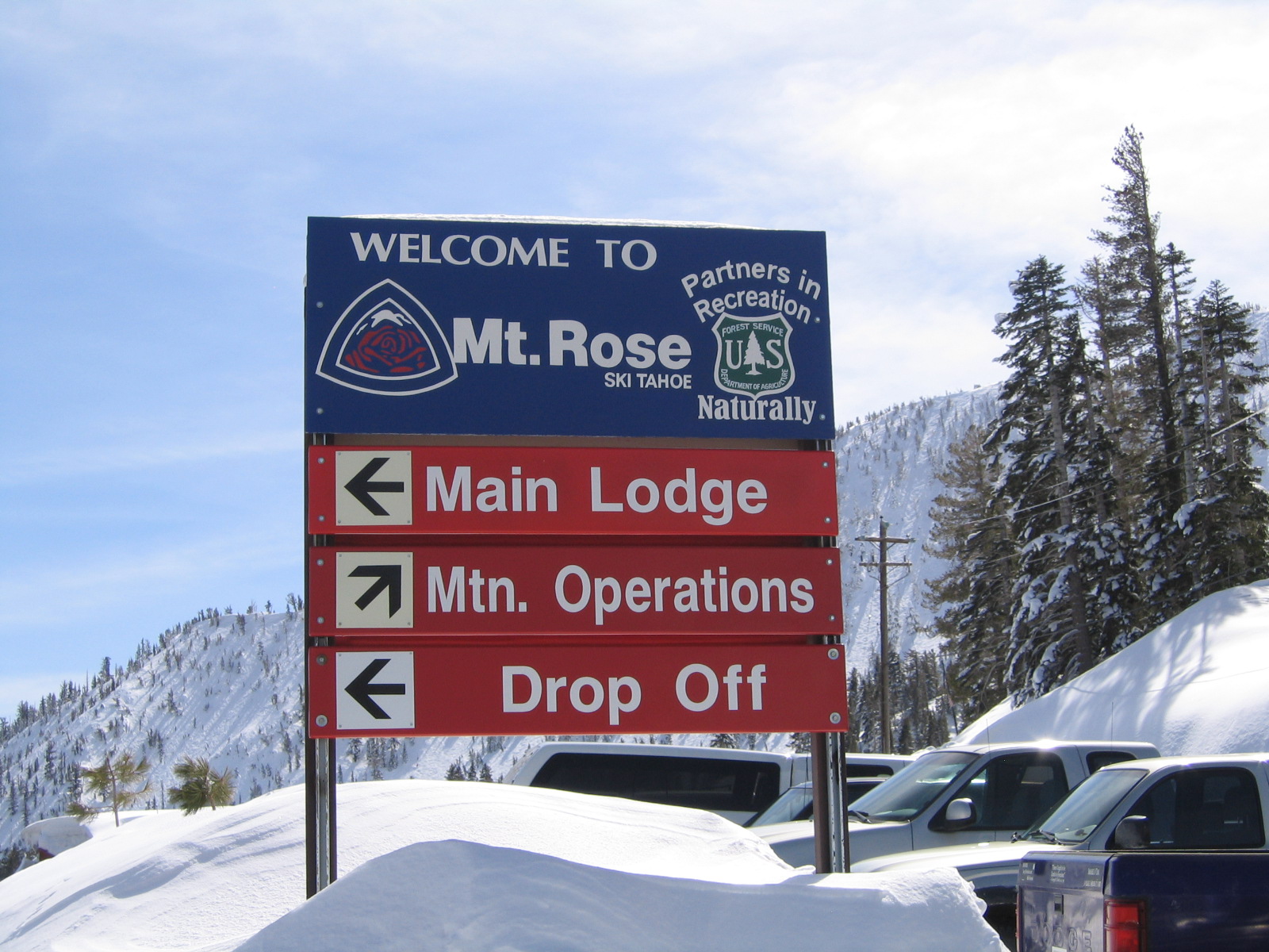 Mt. Rose Welcome Sign
