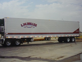 L.W. Miller Printed Logo on Truck