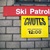 Time Information on Ski Trail Sign