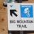 Big Mountain bike trail sign