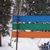 blue green orange molded fiberglass trail run signs corporate image back