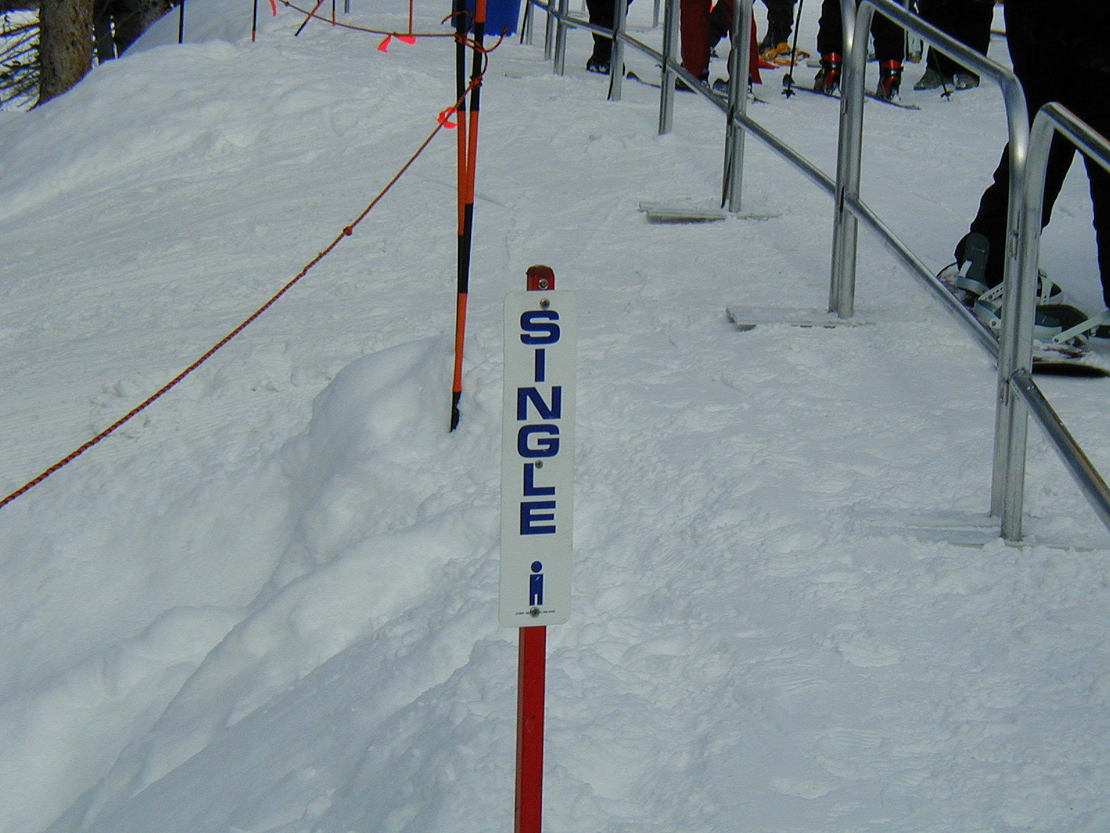 Single Line Ski Sign
