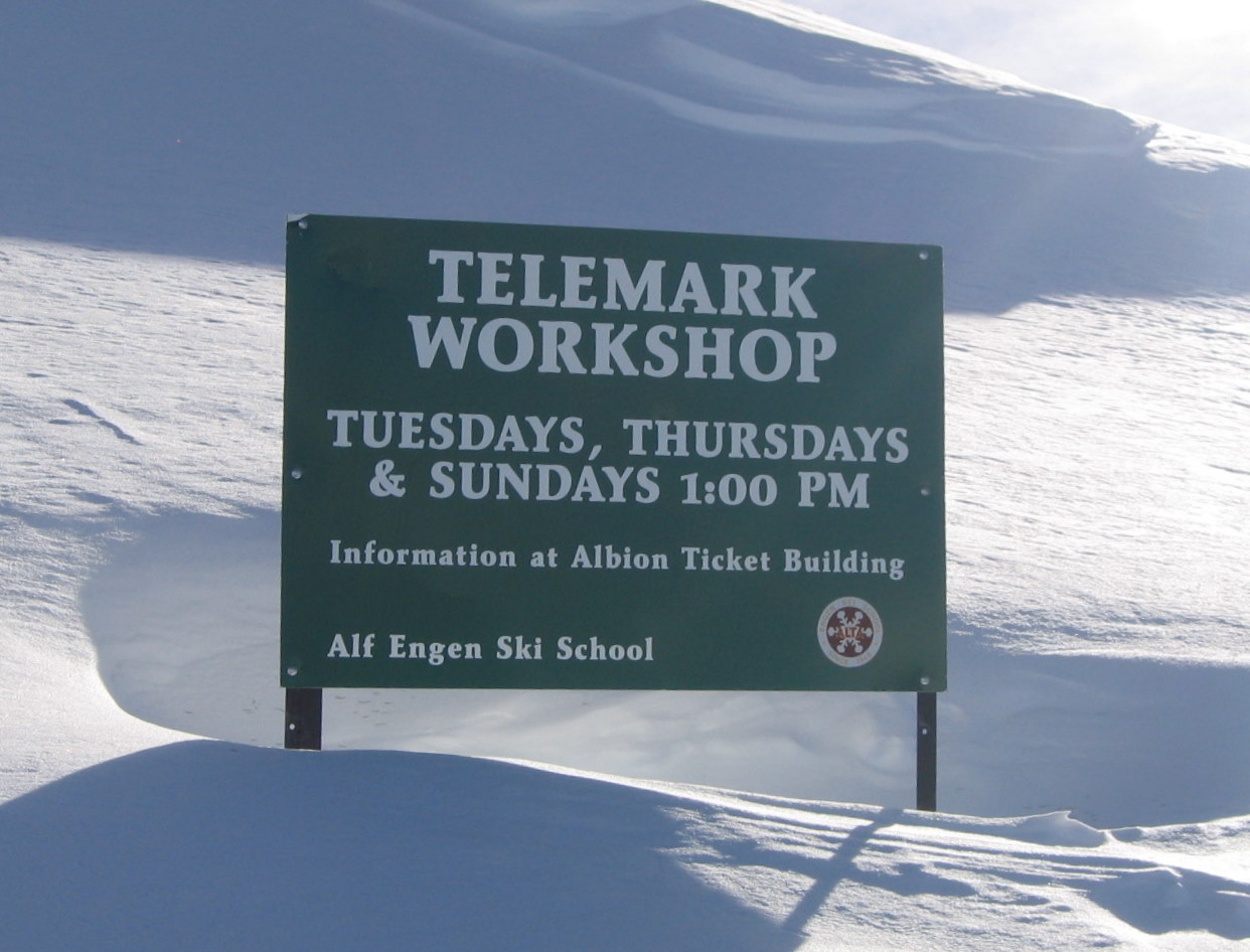 Telemark Workshop Sign