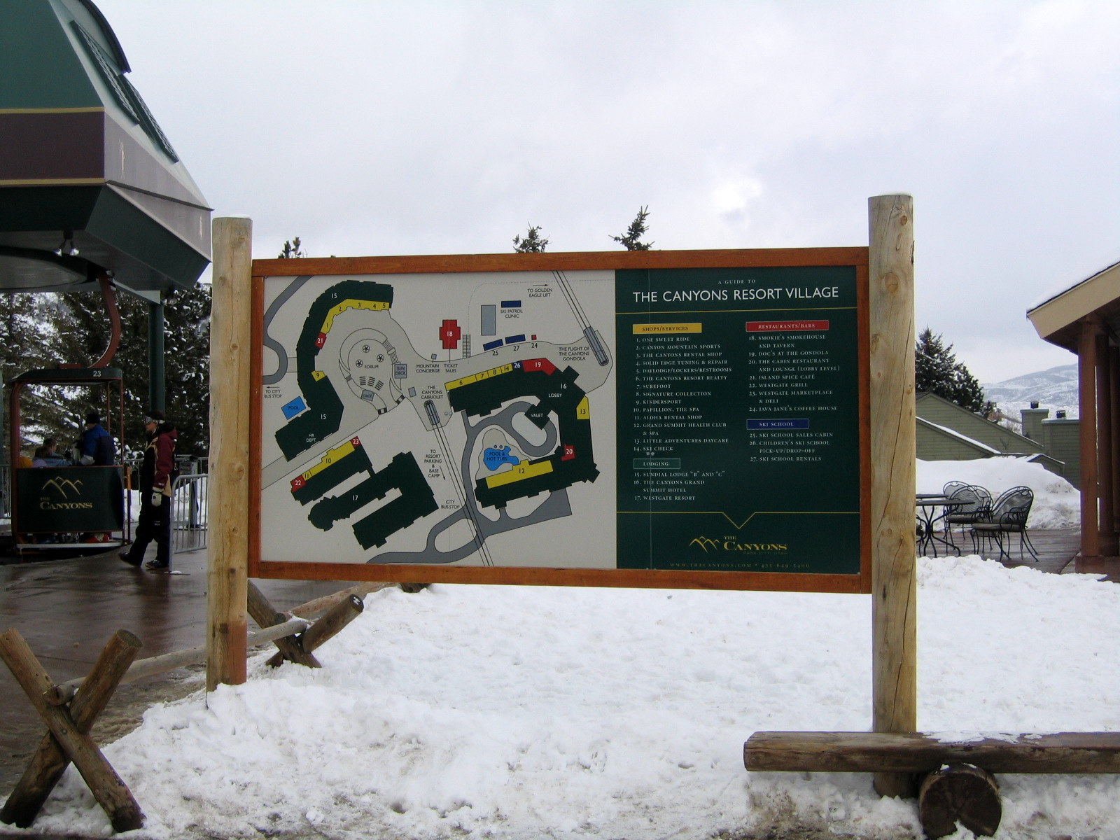 The Canyons Resort Village Sign