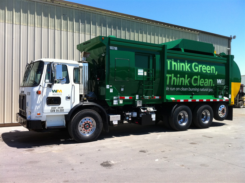 Waste Management Vehicle Wrap