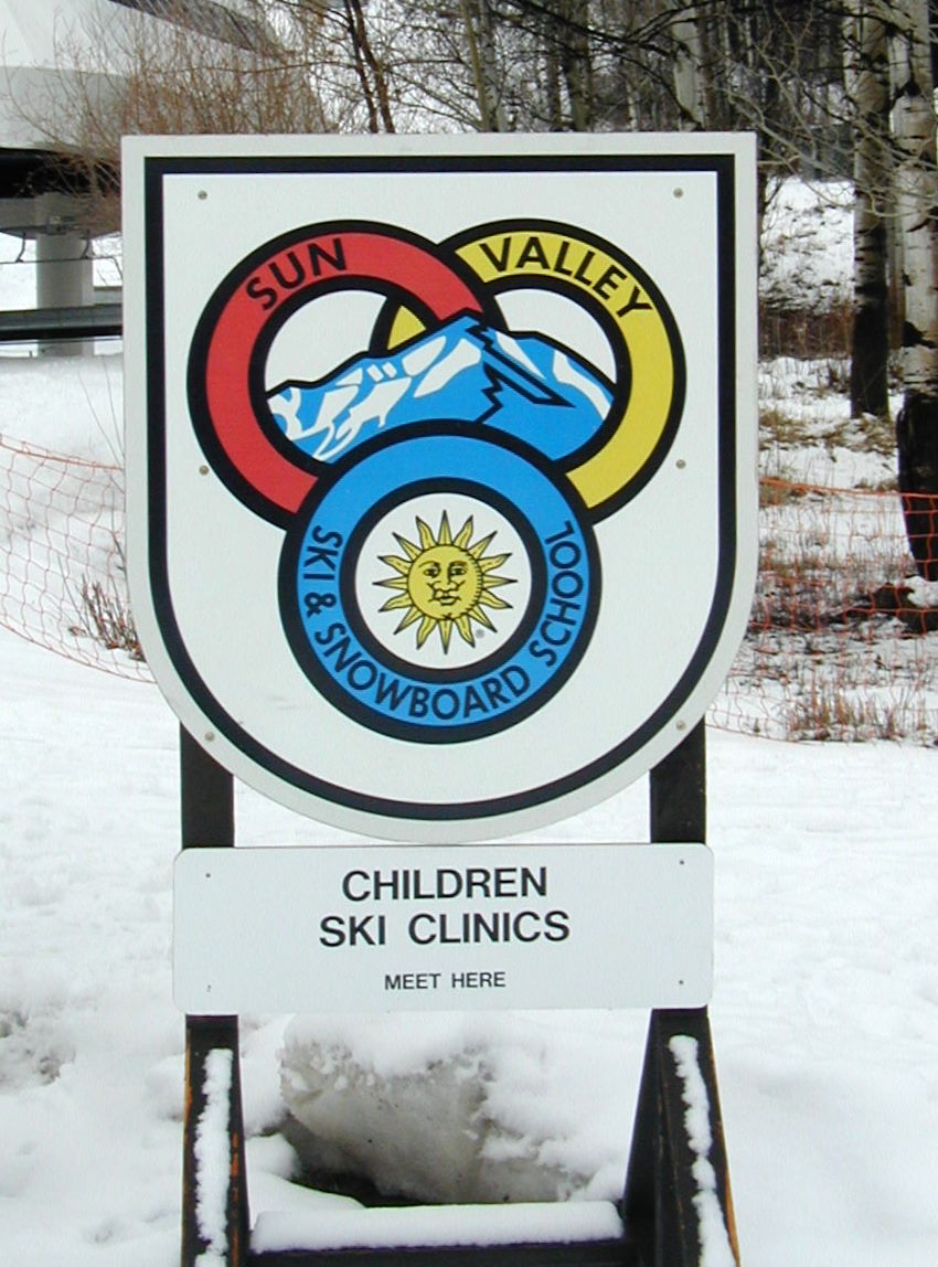 Sun Valley Ski Snowboard Printed Sign