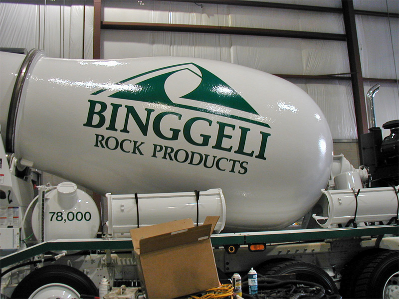 Binggeli Rock Products Vehicle Wrap
