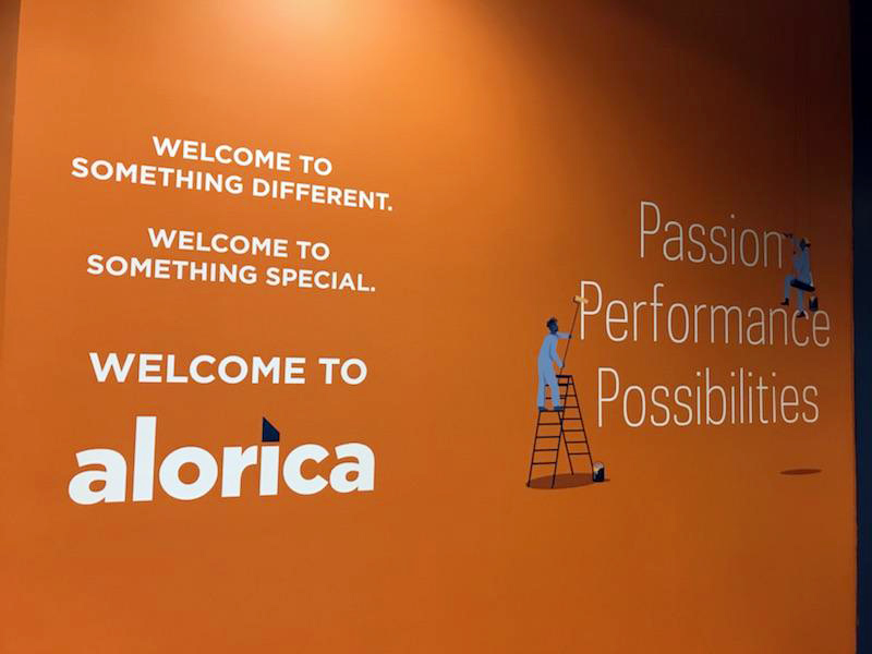 Wall Graphic for Alorica