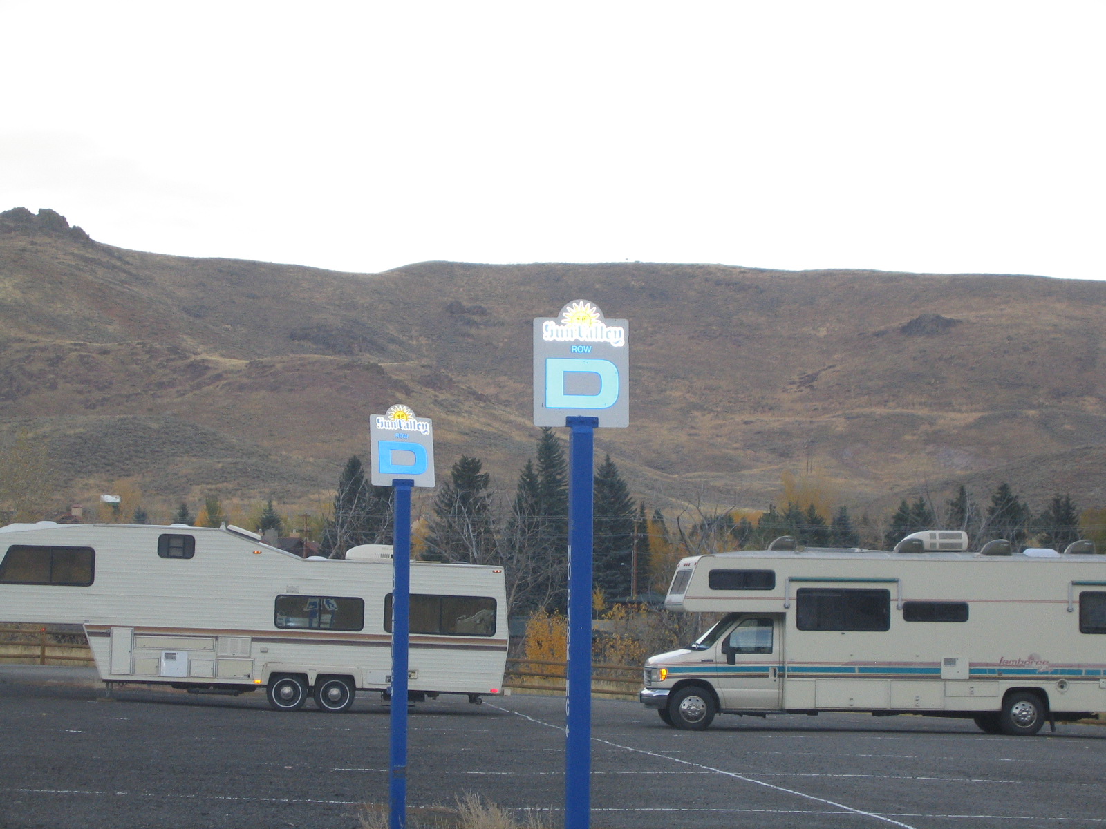 Printed Parking Signs for Sun Valley