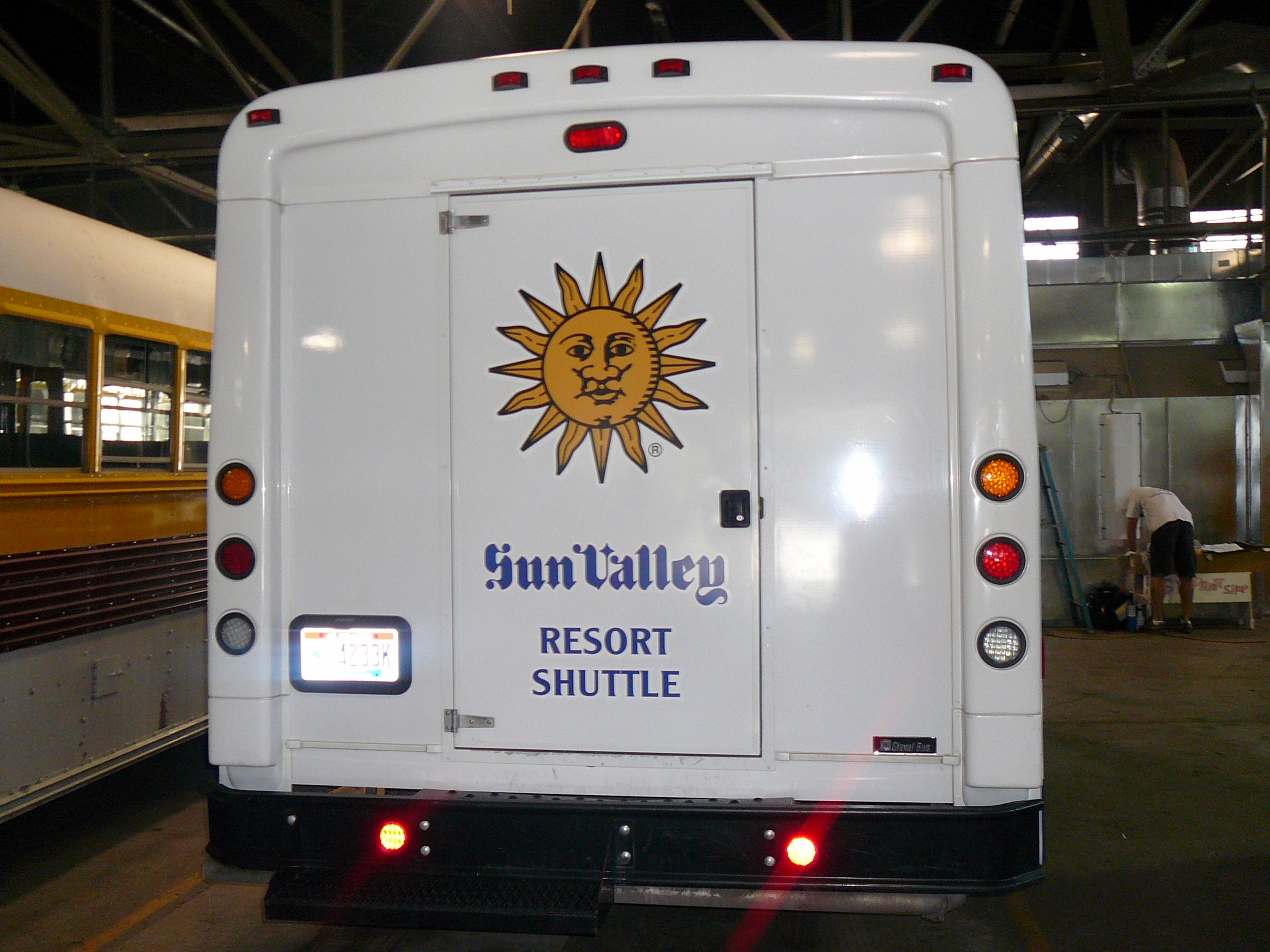 Rear Bus Wrap for Resort Shuttle in Sun Valley
